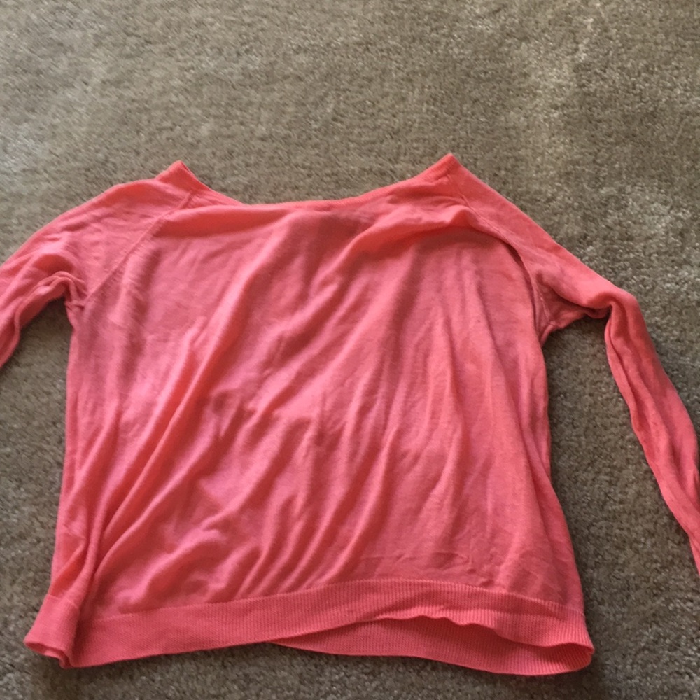 Peach long sleeve blouse